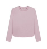 Mauve Women's organic cotton boxy jumper