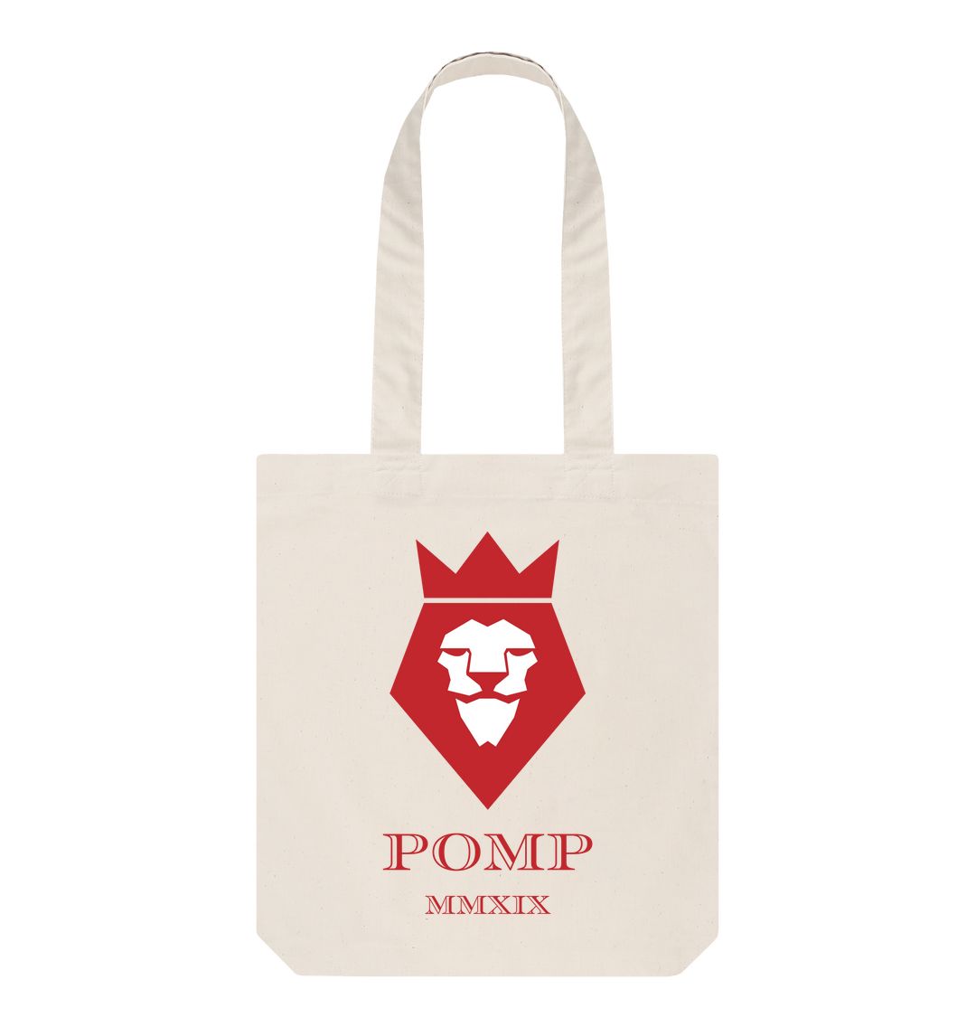 Natural POMP MMXIX tote bag