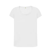 White Women's organic cotton scoop neck t-shirt