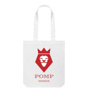White POMP MMXIX tote bag