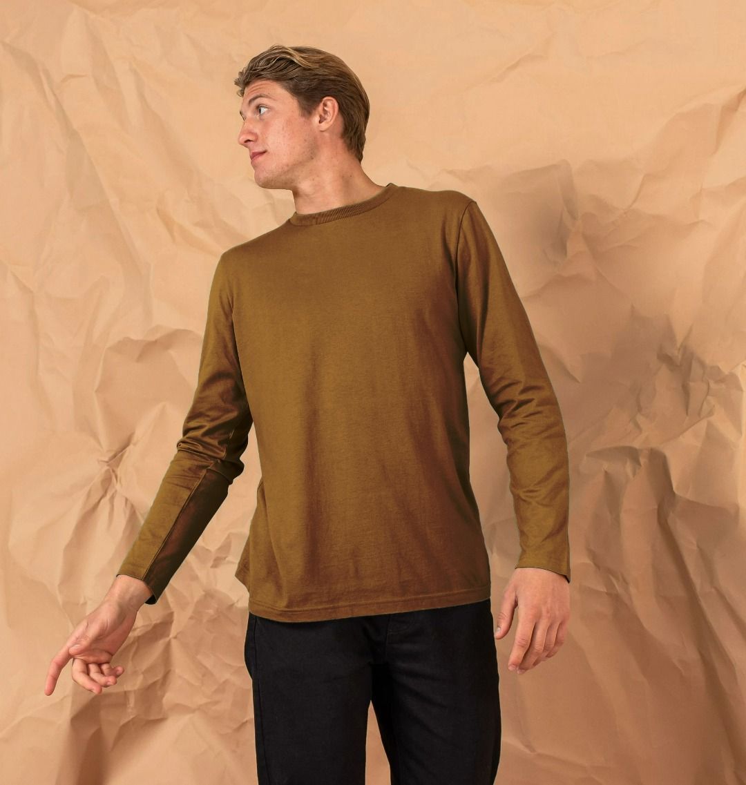 Men's organic cotton long sleeve t-shirt