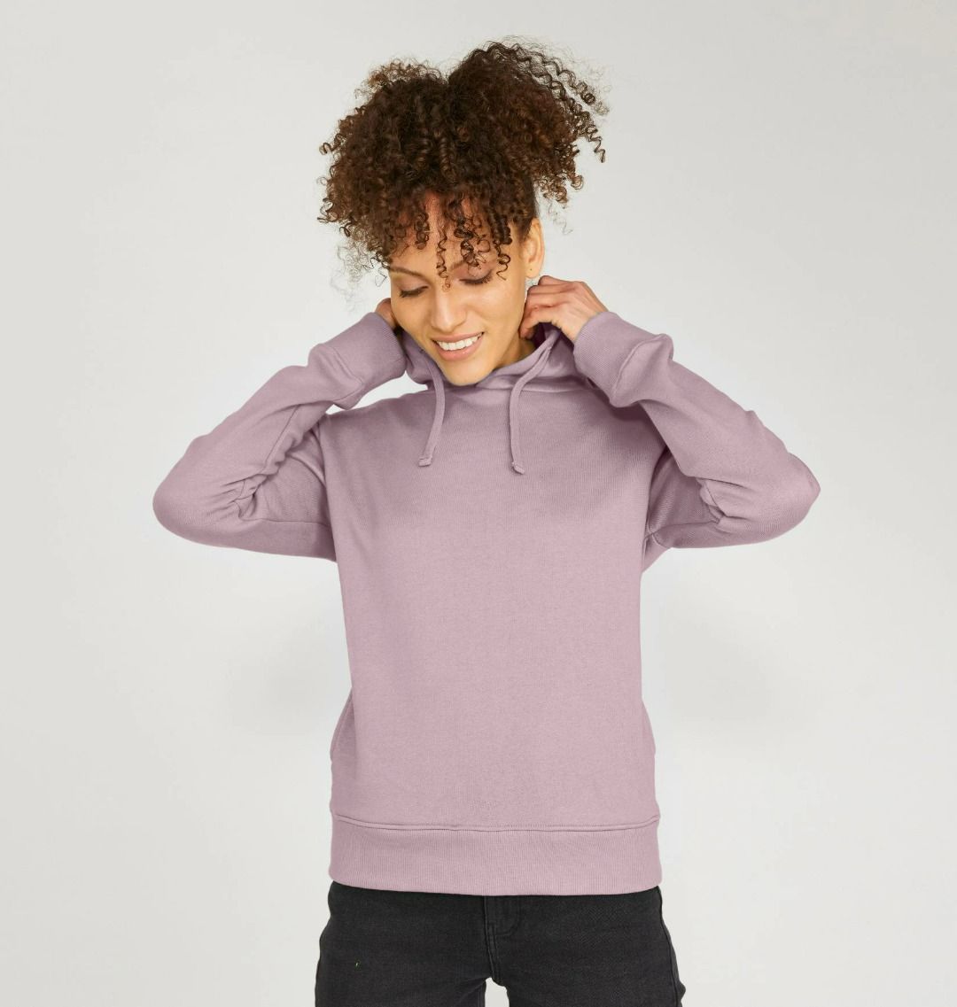 Women's organic cotton pullover hoodie