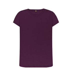 Purple Women's organic cotton crew neck t-shirt