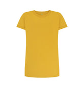 Mustard Women's organic cotton t-shirt dress