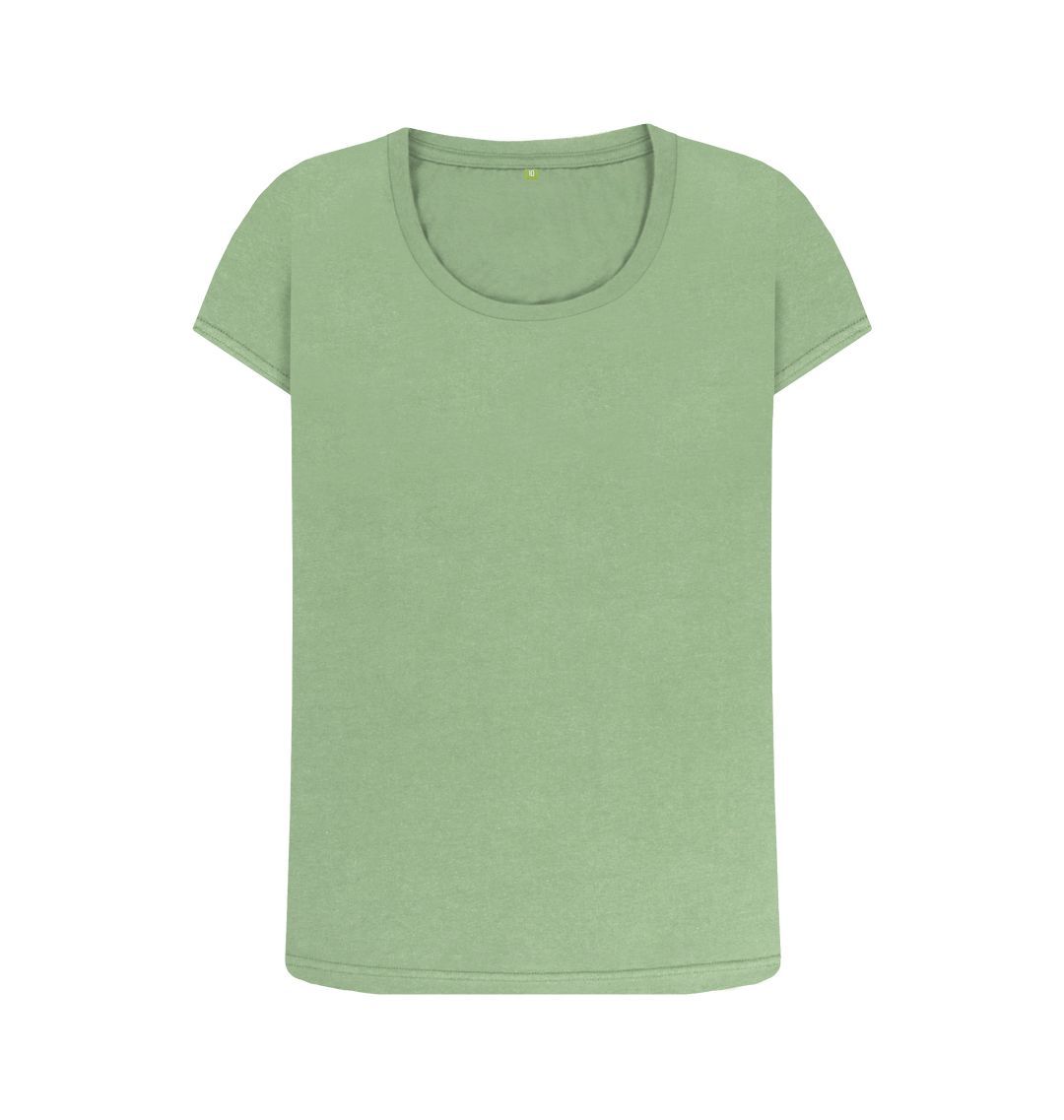 Sage Women's organic cotton scoop neck t-shirt