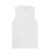 White Men's organic cotton vest