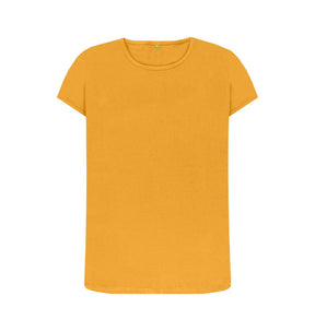Mustard Women's organic cotton crew neck t-shirt