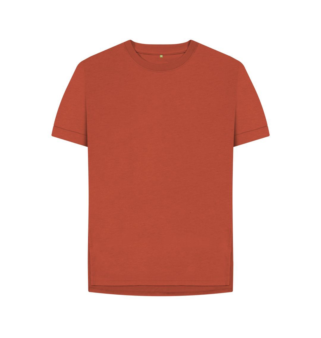 Rust Women's organic cotton relaxed fit t-shirt