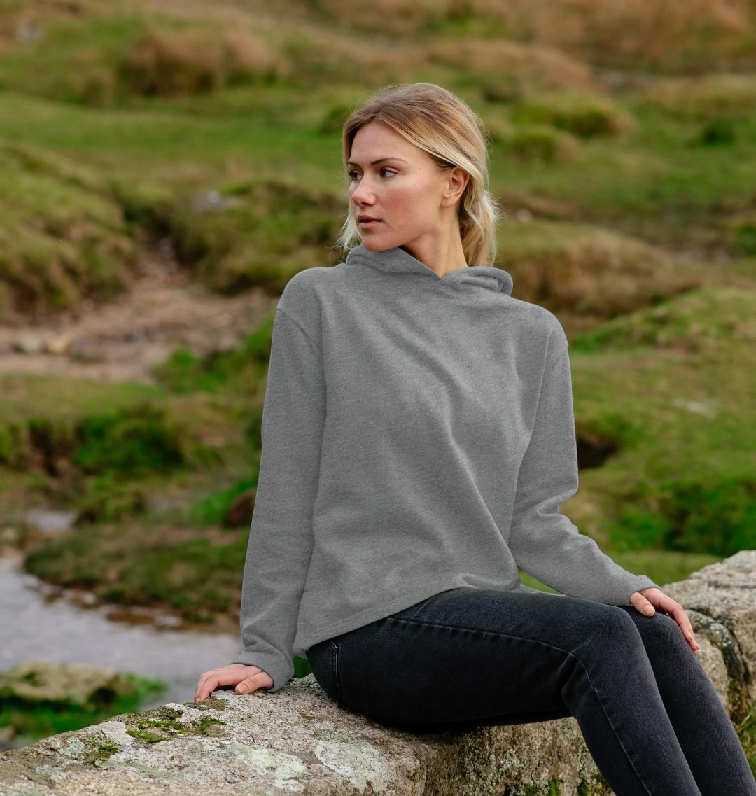 Women's organic cotton relaxed fit hoodie